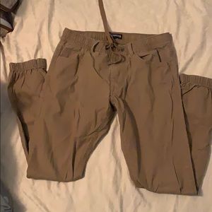 Express Dark Khaki Pants